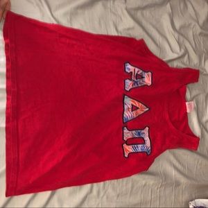 Adpi stitch letter comfort color tank top